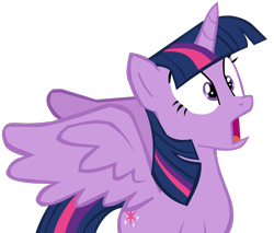 Size: 762x648 | Tagged: safe, artist:benpictures1, imported from ponybooru, twilight sparkle, alicorn, pony, power ponies (episode), cute, female, inkscape, mare, open mouth, scared, simple background, transparent background, twiabetes, twilight sparkle (alicorn), vector