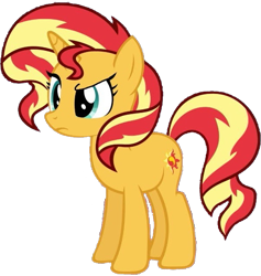 Size: 595x627 | Tagged: safe, artist:pascalmulokozi2, edit, edited screencap, imported from derpibooru, screencap, sunset shimmer, pony, unicorn, equestria girls, background removed, female, mare, not a vector, simple background, solo, transparent background