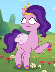 Size: 1110x1439 | Tagged: safe, imported from derpibooru, screencap, pipp petals, pegasus, pony, spoiler:g5, spoiler:my little pony: tell your tale, spoiler:tyts01e41, a day in the life, adorapipp, cropped, cute, g5, hoof polish, my little pony: tell your tale, solo