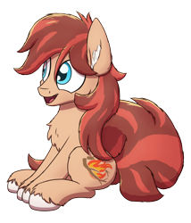 Size: 1800x2100 | Tagged: safe, artist:litrojia, imported from derpibooru, oc, oc only, oc:cottonwood kindle, earth pony, pony, big tail, chest fluff, ear fluff, earth pony oc, male, open mouth, open smile, simple background, sitting, smiling, solo, stallion, tail, transparent background, unshorn fetlocks