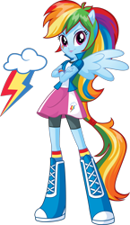 Size: 1826x3149 | Tagged: safe, imported from derpibooru, rainbow dash, human, equestria girls, .svg available, crossed arms, cutie mark, equestria girls prototype, eyebrows, female, high res, looking at you, official, ponied up, rainbow dash's cutie mark, simple background, smiling, smiling at you, solo, spread wings, stock vector, svg, transparent background, vector, wings