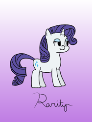 Size: 1200x1600 | Tagged: safe, artist:beepbeep, imported from derpibooru, rarity, pony, unicorn, female, full body, gradient background, mare, solo