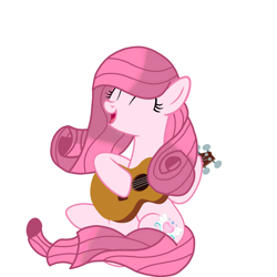 Size: 4096x4096 | Tagged: safe, artist:foxyfell1337, imported from derpibooru, oc, oc:annisa trihapsari, pony, unicorn, base used, female, guitar, mare, musical instrument, simple background, solo, transparent background