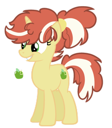 Size: 1280x1464 | Tagged: safe, artist:stack-of-cookies, imported from derpibooru, oc, oc:penny jack, pony, unicorn, base used, female, horn, mare, offspring, parent:flim, parent:lightning dust, simple background, solo, transparent background, unicorn oc