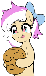Size: 843x1398 | Tagged: safe, artist:creamyogurt, imported from derpibooru, oc, oc only, oc:hope gate, earth pony, pony, bow, destiny of equestria, earth pony oc, fan game, hair bow, heart, heart eyes, simple background, solo, tongue out, transparent background, wingding eyes