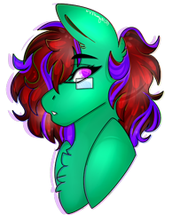 Size: 458x591 | Tagged: safe, artist:dejja-vu122, imported from derpibooru, oc, oc only, pegasus, pony, bust, female, glasses, mare, portrait, simple background, solo, transparent background