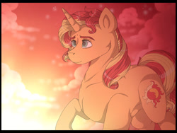Size: 1280x960 | Tagged: safe, artist:binibean, imported from derpibooru, sunset shimmer, pony, unicorn, female, solo