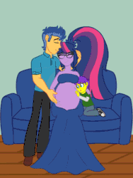 Size: 3000x4000 | Tagged: safe, artist:chelseawest, imported from derpibooru, flash sentry, sci-twi, twilight sparkle, oc, oc:melody aurora, oc:orion galaxy, alicorn, ghost, human, undead, equestria girls, alicorn oc, animated, belly, belly button, big belly, colt, couch, eyes closed, fall formal, fall formal outfits, family, female, fetus, flashlight, foal, glasses, hoof on belly, horn, huge belly, hyper, hyper belly, hyper pregnancy, icosuplets, impossibly large belly, kicking, linea nigra, male, married couple, multiple pregnancy, offspring, older, older twilight, parent:flash sentry, parent:twilight sparkle, parents:flashlight, ponied up, preglight sparkle, pregnant, princess twilight 2.0, progression, shipping, spectacles, spirit, straight, twilight sparkle (alicorn), uterus, vigintuplets, wings, x-ray