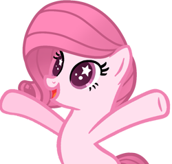 Size: 899x860 | Tagged: safe, artist:livvynatural, artist:tanahgrogot, imported from derpibooru, oc, oc only, oc:annisa trihapsari, earth pony, pony, base used, beautiful, cute, earth pony oc, female, happy, ibispaint x, mare, ocbetes, open mouth, open smile, pretty, simple background, smiling, solo, starry eyes, transparent background, wingding eyes