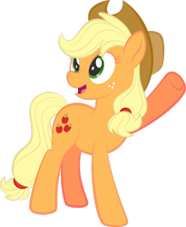 Size: 1920x2343 | Tagged: safe, artist:alexdti, imported from derpibooru, applejack, earth pony, pony, applejack's hat, cowboy hat, hat, simple background, solo, transparent background