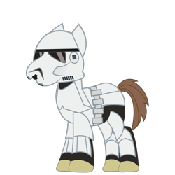 Size: 1200x1200 | Tagged: safe, artist:prixy05, imported from derpibooru, pony, simple background, solo, star wars, stormtrooper, transparent background, vector