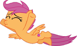 Size: 415x248 | Tagged: safe, edit, edited screencap, imported from derpibooru, screencap, scootaloo, pegasus, pony, sleepless in ponyville, background removed, cute, cutealoo, flying, scootaloo can fly, simple background, solo, transparent background