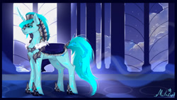 Size: 1920x1080 | Tagged: safe, artist:martazap3, imported from derpibooru, oc, oc only, pony, unicorn, armor, castle, female, guardsmare, male, mare, night, royal guard, solo