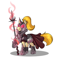 Size: 1500x1500 | Tagged: safe, artist:emithegoat, imported from derpibooru, oc, oc only, pony, armor, simple background, solo, spear, transparent background, weapon