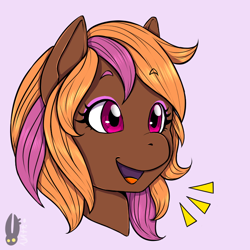 Size: 688x688 | Tagged: safe, artist:natt333, imported from derpibooru, pegasus, pony, bust, commissioner:solar aura, portrait, solo