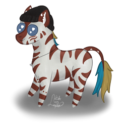 Size: 968x949 | Tagged: safe, artist:loopina, imported from derpibooru, oc, oc only, oc:yuzkad grisj, pony, zebra, commission, figurine, ponysona, simple background, solo, transparent background