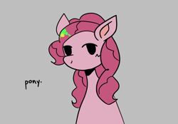 Size: 2048x1423 | Tagged: safe, artist:mlpstim, imported from derpibooru, pinkie pie, earth pony, pony, female, gray background, looking at you, mare, simple background, solo