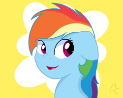 Size: 2500x2000 | Tagged: safe, artist:reinbou, imported from derpibooru, rainbow dash, pegasus, pony, high res, simple background, solo