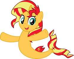 Size: 1729x1387 | Tagged: safe, artist:dupontsimon, imported from derpibooru, sunset shimmer, seapony (g4), fanfic:magic show of friendship, equestria girls, fanfic art, seaponified, seapony sunset, simple background, solo, species swap, transparent background, vector