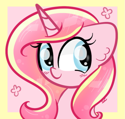 Size: 647x619 | Tagged: safe, artist:sugarcloud12, imported from derpibooru, oc, oc:rosa flame, pony, unicorn, bust, female, mare, portrait, solo