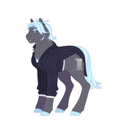 Size: 1316x1392 | Tagged: safe, artist:celeriven, imported from derpibooru, oc, oc only, oc:helios (celeriven), earth pony, pony, clothes, male, offspring, parent:cloudchaser, parent:thunderlane, simple background, solo, stallion, white background