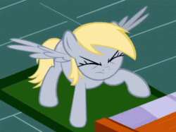 Size: 498x373 | Tagged: safe, artist:mysteryben, imported from derpibooru, derpy hooves, pegasus, pony, epic rage time, angry, animated, female, gif, mare, screaming, solo