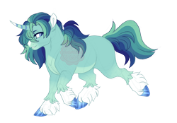 Size: 2900x2014 | Tagged: safe, artist:gigason, imported from derpibooru, oc, oc only, oc:evergreen emerald, pony, unicorn, female, horn, mare, simple background, solo, transparent background, unicorn oc, unshorn fetlocks