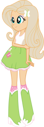 Size: 1496x4253 | Tagged: safe, artist:ytpinkiepie2, color edit, edit, imported from derpibooru, vector edit, fluttershy, butterfly, human, equestria girls, blonde, blonde hair, boots, clothes, cutie mark on clothes, eyeshadow, female, full body, g4, hairclip, high heel boots, high res, human coloration, light skin, light skin edit, makeup, natural hair color, realism edits, shirt, shoes, simple background, skin color edit, skirt, socks, solo, teal eyes, transparent background, vector