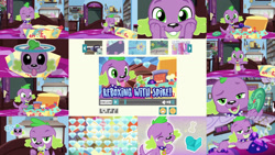 Size: 1280x721 | Tagged: safe, editor:quoterific, imported from derpibooru, spike, spike the regular dog, dog, equestria girls, reboxing with spike!, spoiler:eqg series (season 2), bipedal, cute, solo, spikabetes