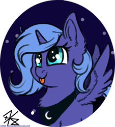 Size: 889x983 | Tagged: safe, artist:dassboshit, artist:eiti3, artist:karmakstylez, edit, imported from derpibooru, princess luna, alicorn, pony, 1000 hours in paint.net, :p, adorable face, cute, female, filly, icon, lunabetes, paint.net, silly, solo, solo female, tongue out, woona, younger