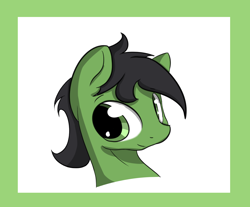 Size: 1208x1000 | Tagged: safe, artist:ricy, imported from derpibooru, oc, oc:anon stallion, earth pony, pony, bust, earth pony oc, looking at you, portrait, simple background, simple shading, smiling