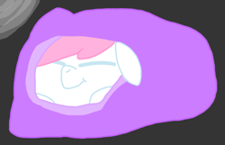 Size: 937x603 | Tagged: safe, imported from derpibooru, nurse redheart, earth pony, blanket, burrito, food, lying down, ponyloaf, prone, simple background, sleeping, sleepy, smiling