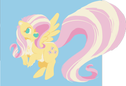 Size: 4330x2978 | Tagged: safe, imported from derpibooru, fluttershy, hybrid, pegasus, pony, skunk, skunk pony, animal, chest fluff, fanfic art, flutterskunk, pubic fluff, scentquestria, skunk stripe, skunkified, solo, species swap, tabu in scentquestria, tail