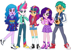 Size: 2000x1415 | Tagged: safe, artist:emeraldblast63, imported from derpibooru, hitch trailblazer, izzy moonbow, pipp petals, sunny starscout, zipp storm, human, equestria girls, equestria girls (g5), equestria girls-ified, g5, g5 to equestria girls, generation leap, hitch is tall, human pipp petals, izzy is tol, mane five (g5), pipp is short, simple background, skinny pipp, transparent background
