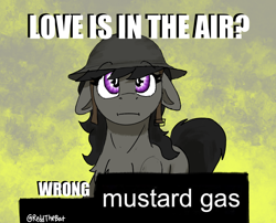 Size: 1864x1505 | Tagged: safe, artist:reddthebat, imported from derpibooru, octavia melody, earth pony, pony, female, helmet, mare, meme, solo, sternocleidomastoid, world war i