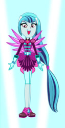 Size: 252x498 | Tagged: safe, artist:ajosterio, imported from derpibooru, sonata dusk, human, equestria girls, clothes, clothes swap, cropped, crystal guardian, crystal wings, gloves, solo, wings