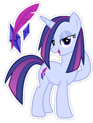 Size: 700x922 | Tagged: safe, artist:s0ftserve, imported from derpibooru, oc, oc only, pony, unicorn, female, magical lesbian spawn, mare, offspring, parent:rarity, parent:twilight sparkle, parents:rarilight, simple background, solo, transparent background