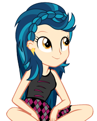 Size: 512x641 | Tagged: safe, artist:dazzlingsedits, imported from derpibooru, indigo zap, human, equestria girls, clothes, female, simple background, sleeveless, solo, transparent background