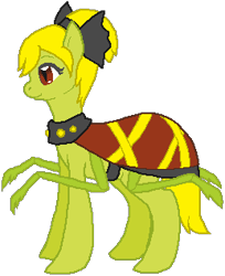 Size: 259x317 | Tagged: safe, artist:thecompleteanimorph, imported from derpibooru, monster pony, original species, pony, spiderpony, female, kurodani yamame, mare, ponified, simple background, solo, touhou, transparent background