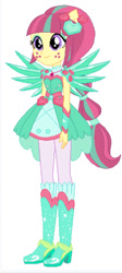 Size: 372x831 | Tagged: safe, artist:ra1nb0wk1tty, imported from derpibooru, sour sweet, human, equestria girls, clothes swap, cropped, crystal guardian, low quality, simple background, solo, white background