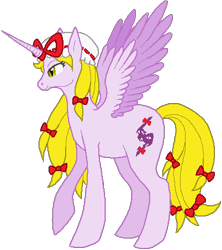 Size: 402x453 | Tagged: safe, artist:thecompleteanimorph, imported from derpibooru, alicorn, pony, female, horn, mare, ponified, simple background, solo, touhou, transparent background, wings, yakumo yukari