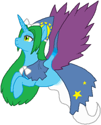 Size: 324x401 | Tagged: safe, artist:thecompleteanimorph, imported from derpibooru, alicorn, ghost, ghost pony, pony, female, horn, mare, mima, ponified, simple background, solo, touhou, transparent background, wings