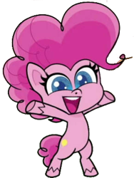 Size: 291x386 | Tagged: safe, artist:pascalmulokozi2, edit, edited screencap, imported from derpibooru, screencap, pinkie pie, earth pony, pony, my little pony: pony life, one click wonder, background removed, belly, bipedal, cute, diapinkes, female, g4.5, mare, not a vector, open mouth, simple background, solo, transparent background