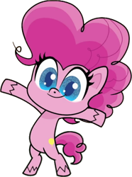 Size: 546x733 | Tagged: safe, artist:pascalmulokozi2, edit, edited screencap, imported from derpibooru, screencap, pinkie pie, earth pony, pony, my little pony: pony life, one click wonder, background removed, belly, bipedal, cute, female, g4.5, looking at you, mare, not a vector, simple background, solo, transparent background