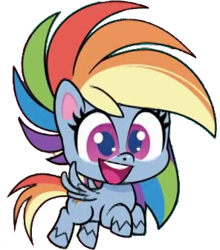 Size: 296x336 | Tagged: safe, artist:pascalmulokozi2, edit, edited screencap, imported from derpibooru, screencap, rainbow dash, pegasus, pony, my little pony: pony life, one click wonder, background removed, female, flying, g4.5, lowres, mare, not a vector, open mouth, simple background, transparent background