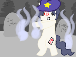 Size: 640x480 | Tagged: safe, artist:snipercrab, imported from derpibooru, pony, undead, zombie, zombie pony, female, mare, miyako yoshika, ponified, solo, touhou