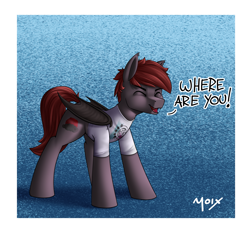 Size: 4291x4000 | Tagged: safe, artist:supermoix, imported from derpibooru, oc, oc:hunter blood moon, bat pony, pony, blink 182, cute, punk, screaming, singing, solo