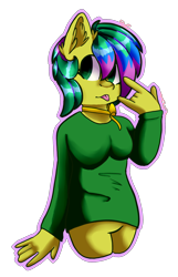 Size: 1664x2582 | Tagged: safe, artist:trr_bc, imported from derpibooru, oc, oc only, oc:liena, anthro, earth pony, advertisement, clothes, commission, simple background, solo, transparent background