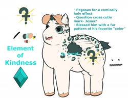Size: 1885x1463 | Tagged: safe, artist:magoconut, imported from derpibooru, pegasus, alternate elements of harmony, alternate universe, chubby, crossover, element of kindness, gravity falls, hat, leopard print, male, op needs help, solo, soos, stallion