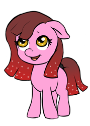 Size: 640x896 | Tagged: safe, artist:multiverseequine, derpibooru exclusive, imported from derpibooru, oc, oc only, oc:cherry bottom, earth pony, pony, colt, earth pony oc, femboy, foal, full body, gradient mane, looking up, male, pink, pretty, simple background, solo, starry mane, tail, tail band, transparent background